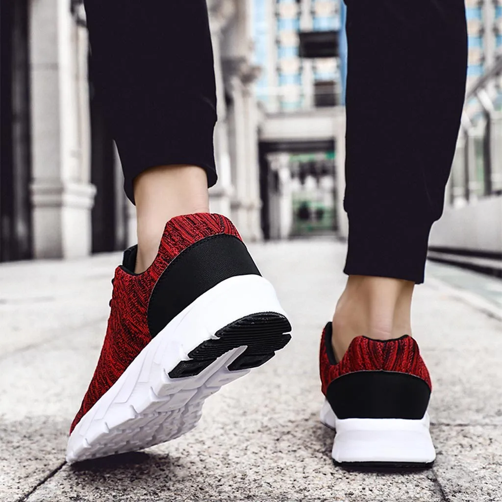 SAGACE/Модная Мужская обувь для спорта и прогулок; Повседневная дышащая обувь на шнуровке; сетчатый дышащий мужской Студенческая спортивная обувь;