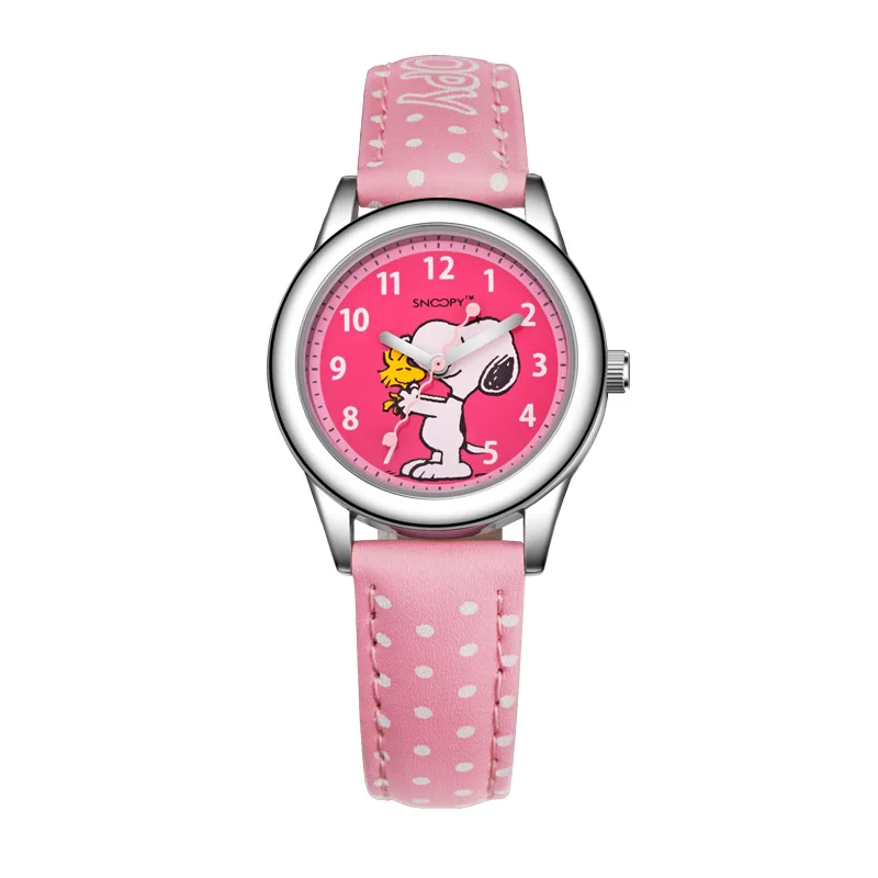 Snoopy часы женские часы креативные детские часы relogio feminino милые кварцевые наручные часы Брендовые Часы - Цвет: Розовый
