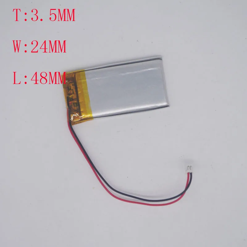 3 7 V полимерная литиевая батарея 352448/352040 MP3 MP4 MP5 bluetooth аудио 300MAH|Перезаряжаемые