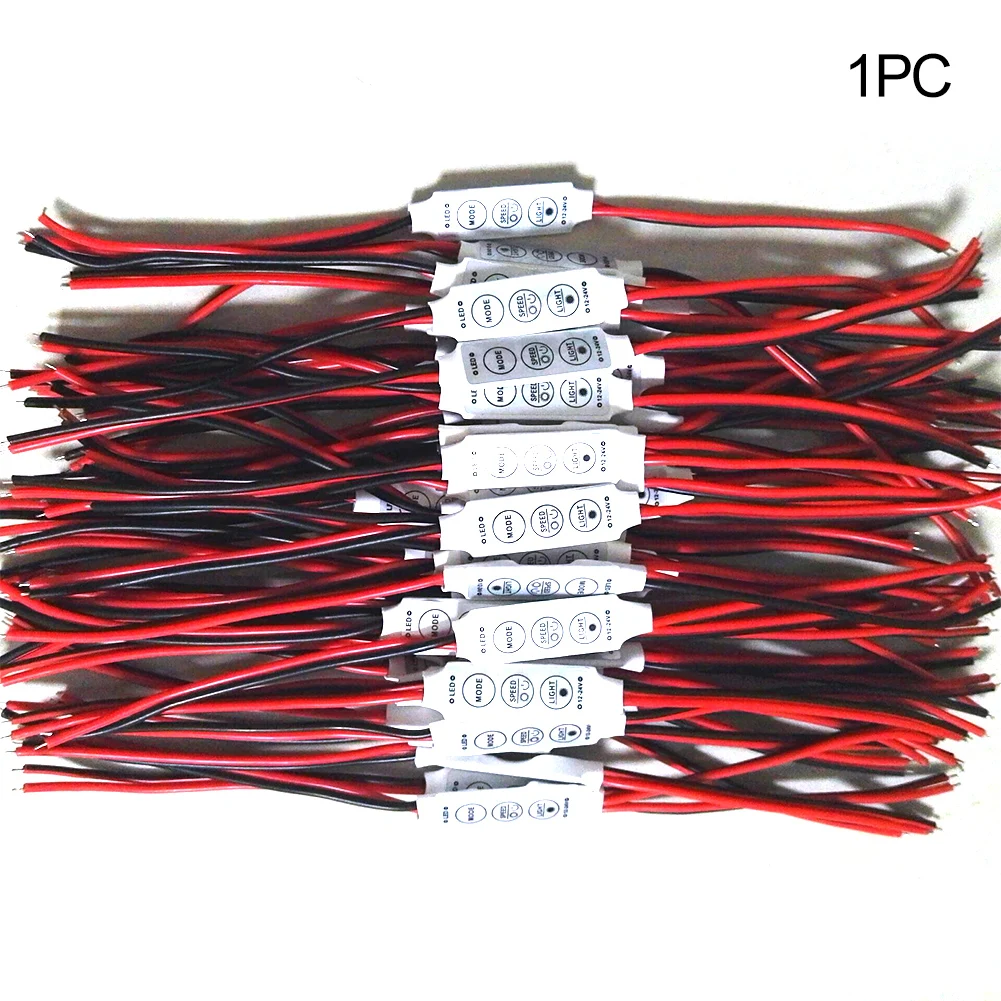 1Pcs Controller 12 / 24V Mini 3 Keys Single RGB Color LED Brightness Dimmer for led 3528 5050 strip light | Лампы и освещение