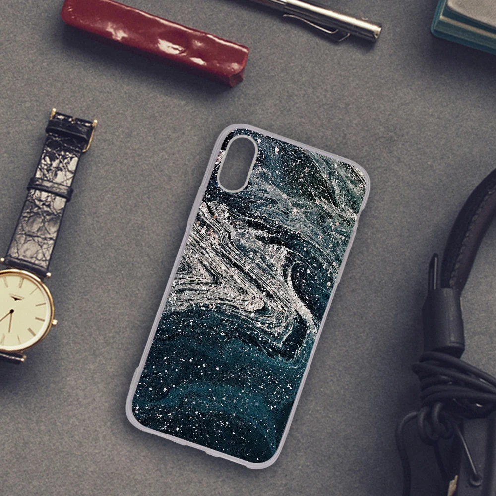 Eleteil Мрамор английские буквы чехол для iphone XS MAX 7 8 Plus Мягкий телефона из ТПУ