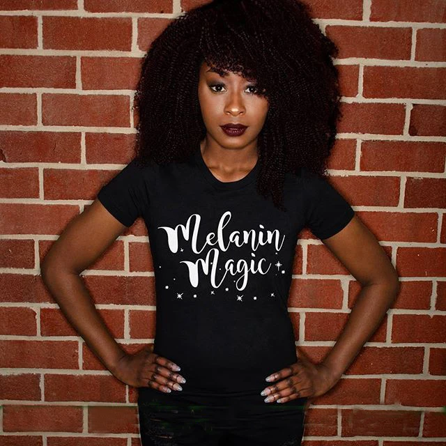 Melanin футболка &quotМагия&quot camisetas Графический винтажный эстетический tumblr унисекс