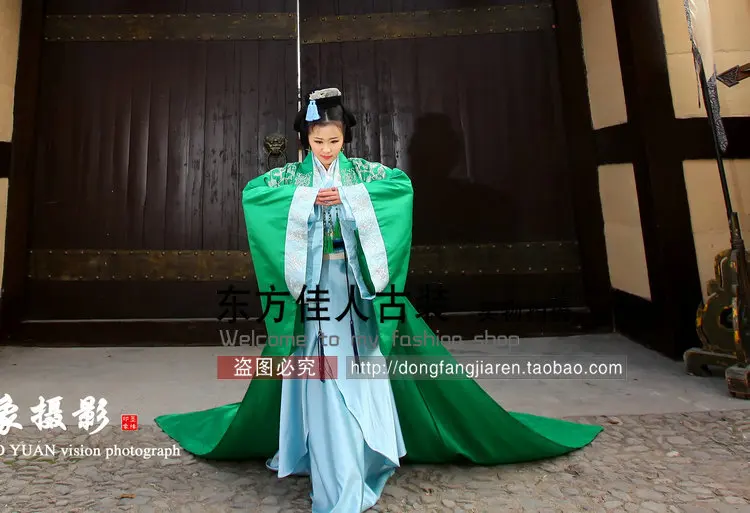 Светильник зеленый яркий костюм для активного образа жизни|costume hanfu|legend dramahanfu costume