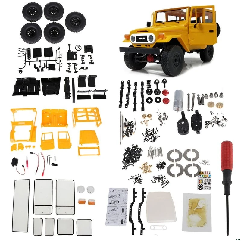 WPL C34 KIT/WPL C34 KIT версия 1:16 FJ40 4WD альпинистский внедорожник Грузовик пульт дистанционного управления автомобиля DIY аксессуары