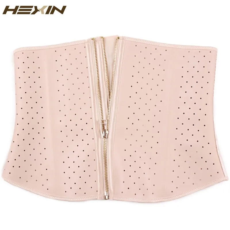 HEXIN, двойная молния, Корректирующее белье для тела, корсет под грудь, стальная кость, корсет для талии, корсет, латексный пояс, тонкий пояс, резиновое Корректирующее белье