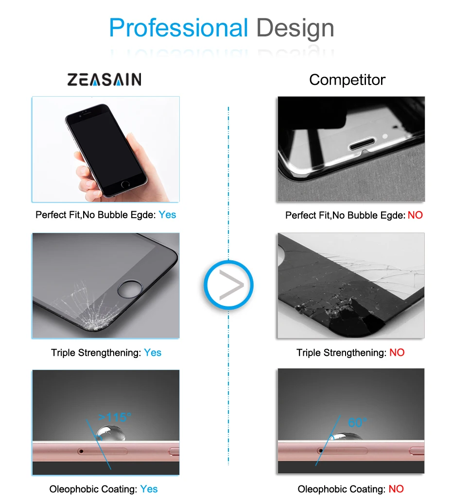 Оригинальная защитная пленка для экрана ZEASAIN из закаленного стекла для Xiaomi mi Mix 2 2 S Xio mi x2 S mi x2S 0,3 мм 9H