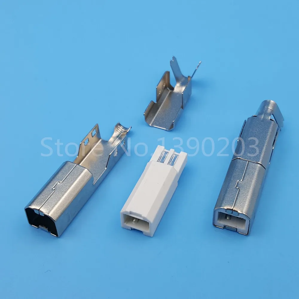 20 комплектов USB 2 0 Тип B Мужской провод разъем под пайку 4Pin для DIY | Обустройство