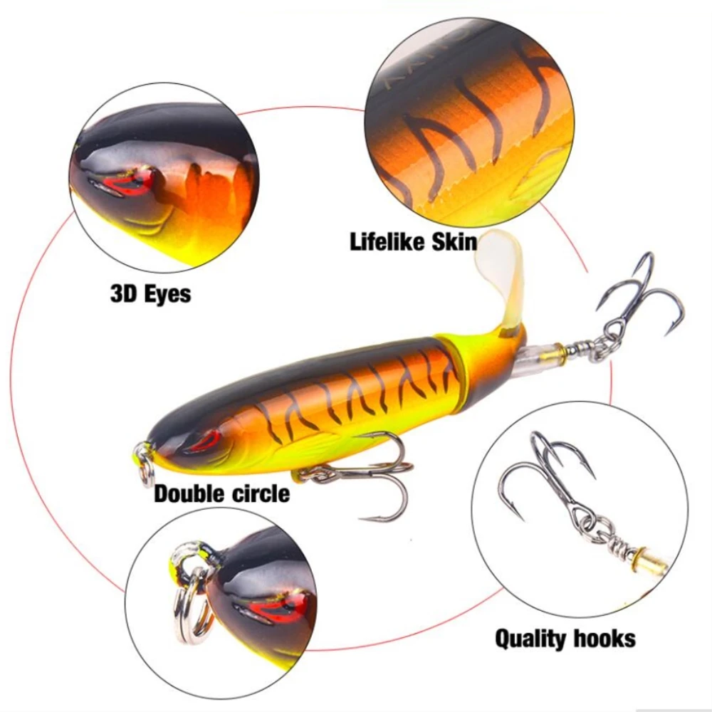 1 шт./лот Whopper plopper 10 см 13 г плавающий Поппер рыболовная приманка искусственная