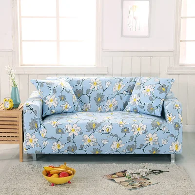 Sofa Cover 3 WLIARLEO напечатанный все включено чехол для дивана Эластичный диван Чехлы пасторальной формы диван Slipcover угловой розовый copridivano - Цвет: Sofa Cover 3