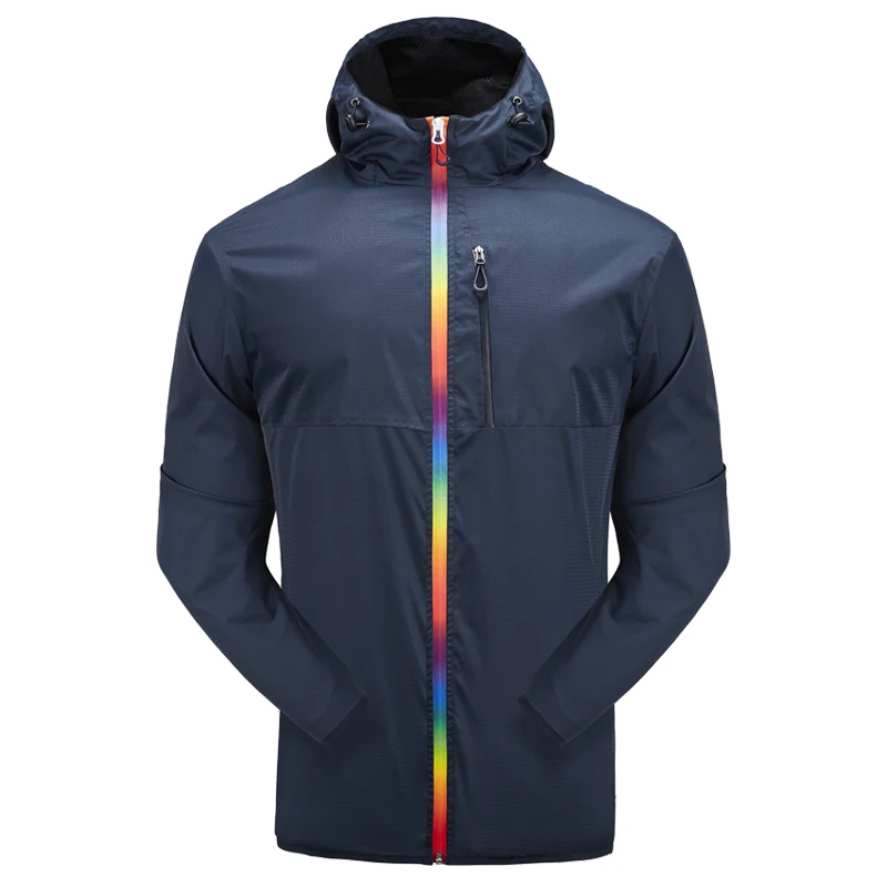 Унисекс водонепроницаемая куртка с капюшоном Lightwight ветрозащитная от дождя