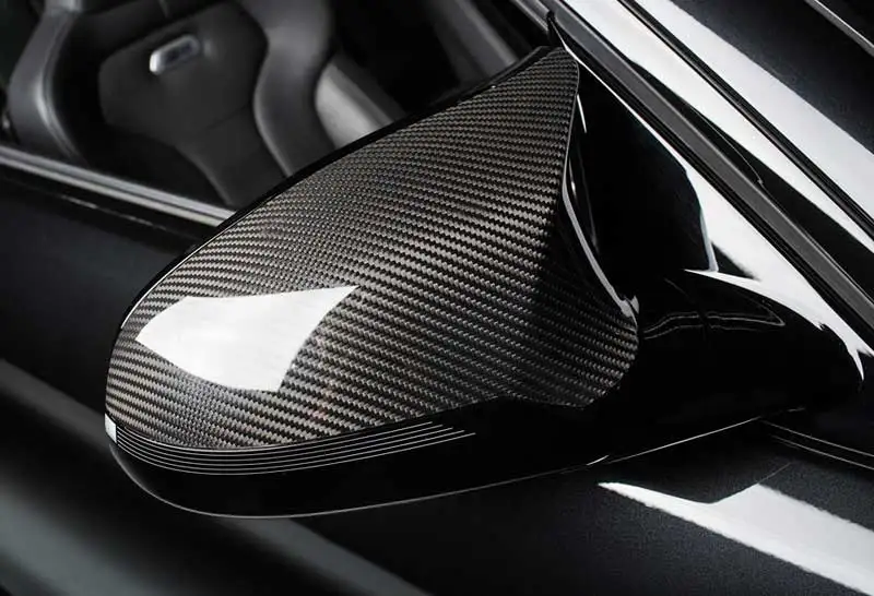 1 пара для BMW M3 F80 M4 F82 2015 2018 добавить стиль крышка зеркала из углеродного волокна