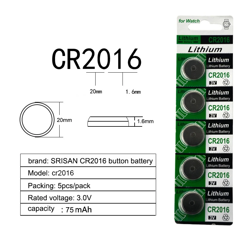 5x/карта 15 шт CR2016 3V литиевая батарея DL2016 ECR2016 LM2016 BR2016 CR 2016 кнопки монет батареи|cr2016 3v