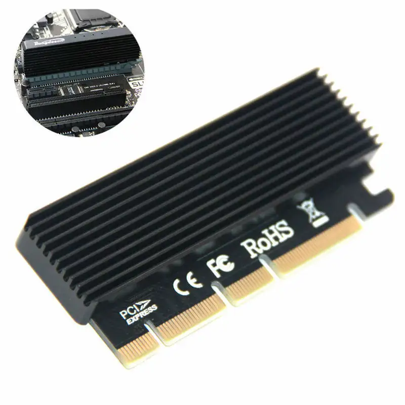 M.2 Nvme Ssd Ngff к Pcie 3 0X16 адаптер M ключ интерфейс карта полная скорость | Компьютеры и