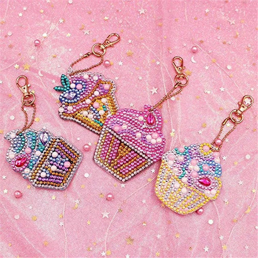 5/шт DIY Алмазная цепочка для ключей специальная форма полная алмазная живопись