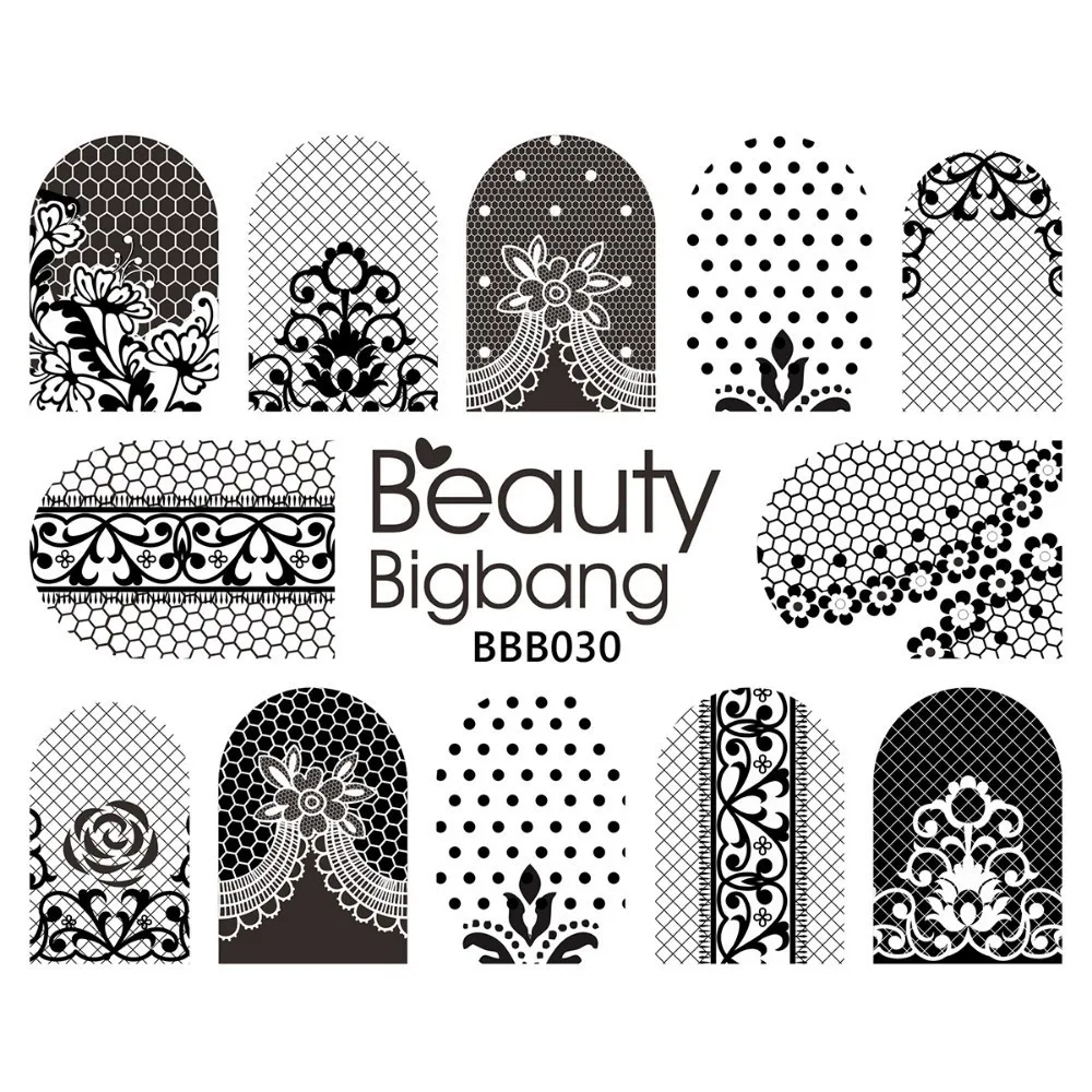 10A BeautyBigBang, 2 шт, 3D наклейки для ногтей, переводные наклейки с водой, мороженое, торт, дизайн, сделай сам, Переводные картинки, слайдеры, наклейки для ногтей, украшения - Цвет: 10A