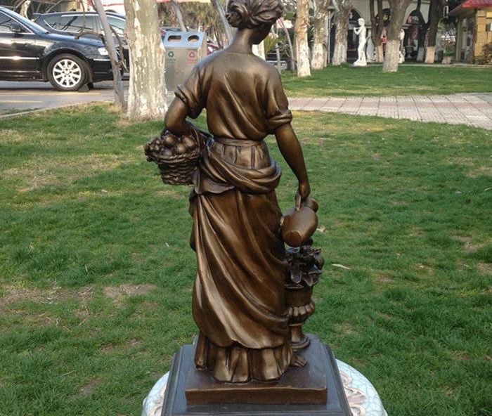 Скульптура в стиле арт деко бронзовая статуя богини урожая|Статуи и скульптуры| |