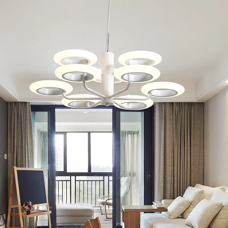 Modern LED chandelier ceiling Nordic fixtures bedroom suspended lamps loft illumination home lighting living room hanging lights | Лампы и