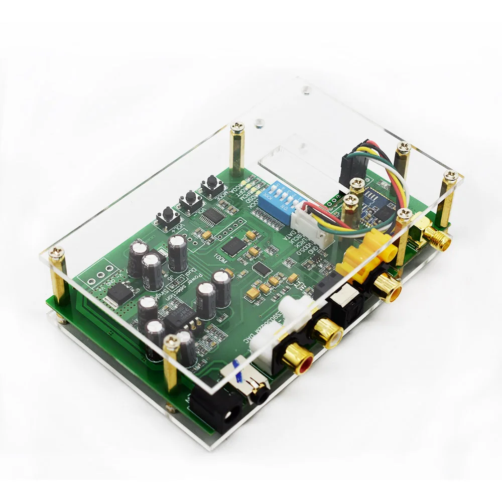 Lusya ES9038Q2M DAC ies SPIDF CSR8675 aptx-hd LDAC Bluetooth 5,0 Модуль декодер плата в чехол с антенной T0250