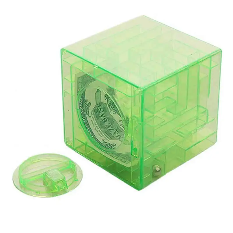 3D кубик Кристалл игра-головоломка Лабиринт Копилка креативная детская игрушка