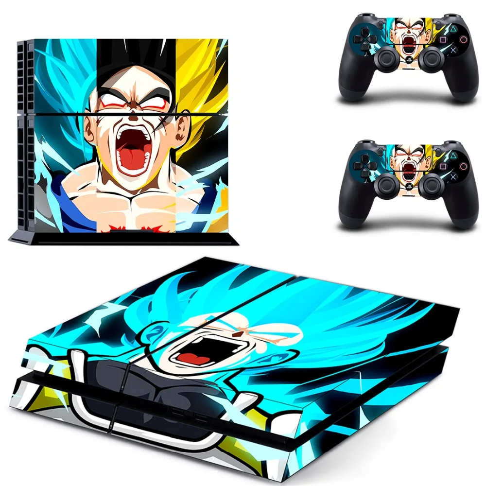 Наклейка на кожу Dragon Ball Son Goku PS4 Виниловая наклейка для консоли Sony Playstation 4 и 2