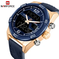 naviforce luxury brand men fashion quartz watches with box set for sale waterproof mens watches leather military wristwatch