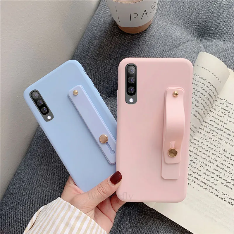 Ручной силиконовый браслет чехол для samsung galaxy a50 a30 a60 a70 a40 a20 a10 a40s M40 m30 m20 m10 браслет на запястье держатель телефона мягкая обложка
