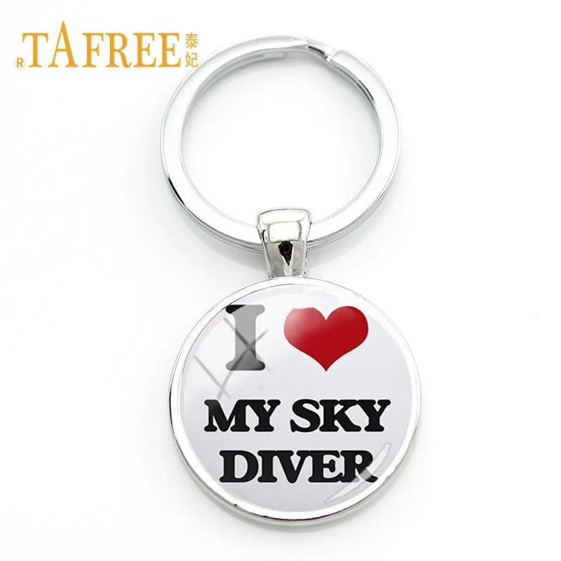Брелок и кольца для ключей с надписью I love Skydiver|Брелоки| |