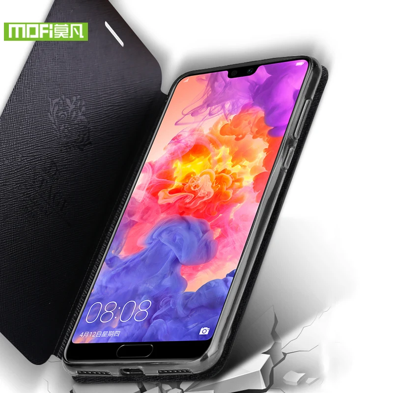 MOFI для Huawei P20 lite чехол Nova 3E силиконовый Оригинал Флип кожа 360 блеск | Мобильные