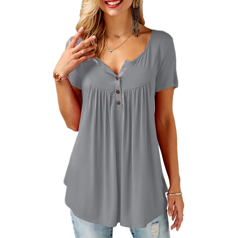 2018 женские футболки с разрезом коротким рукавом туника футболка женская рубашка