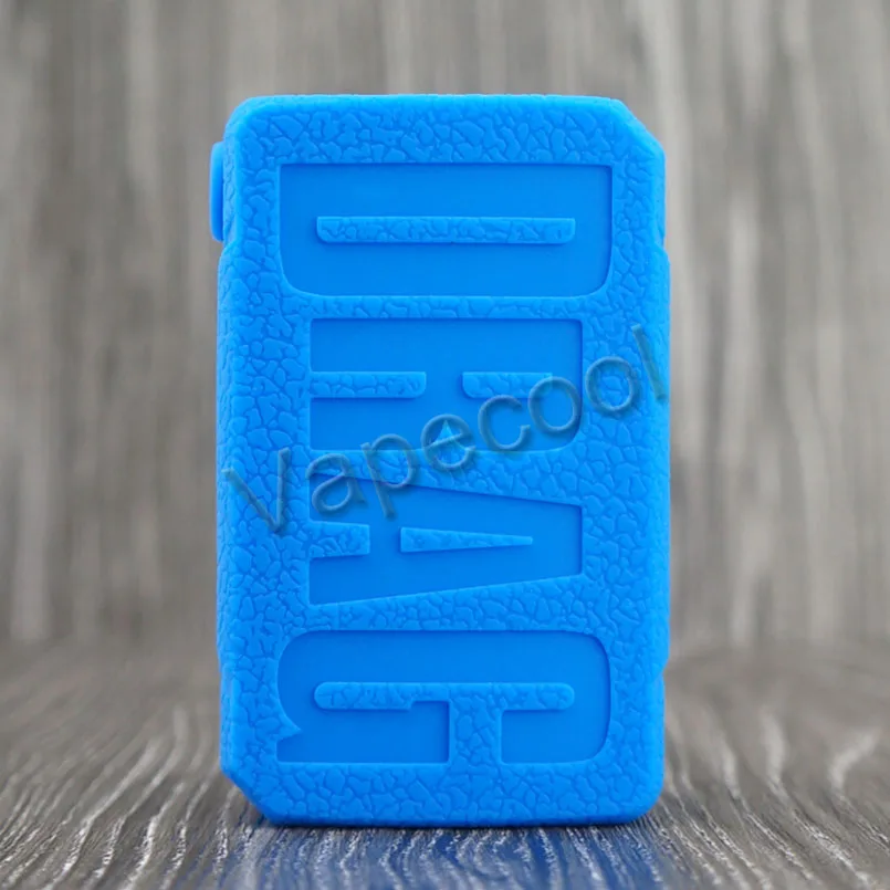 blue 2 шт VOOPOO DRAG 2 Силиконовый чехол и противоскользящая текстура кремния кожа варп рукав подходит для Vape VOOPOO DRAG V2 177W TC BOX MOD - Цвет: blue