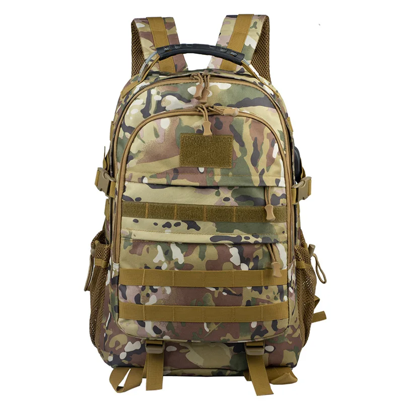 Usb зарядка Военная армейская Сумка тактический рюкзак 30л Mochila Militar 15 дюймов рюкзак для ноутбука для походов на открытом воздухе - Цвет: CP