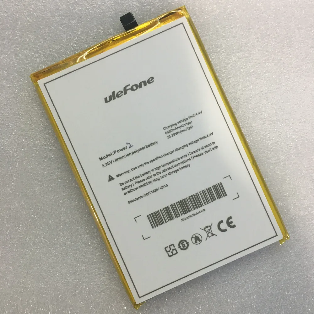 Высокое качество замена 6050mAh мощность 2 батареи для ulefone мобильного