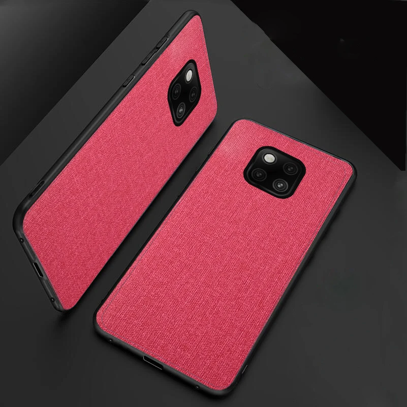 Тканевый художественный простой чехол для huawei P30 mate 20 Pro Lite 20X Honor 9X Nova 4e 4 5 Чехол дышащий противоударный мягкий чехол бампер