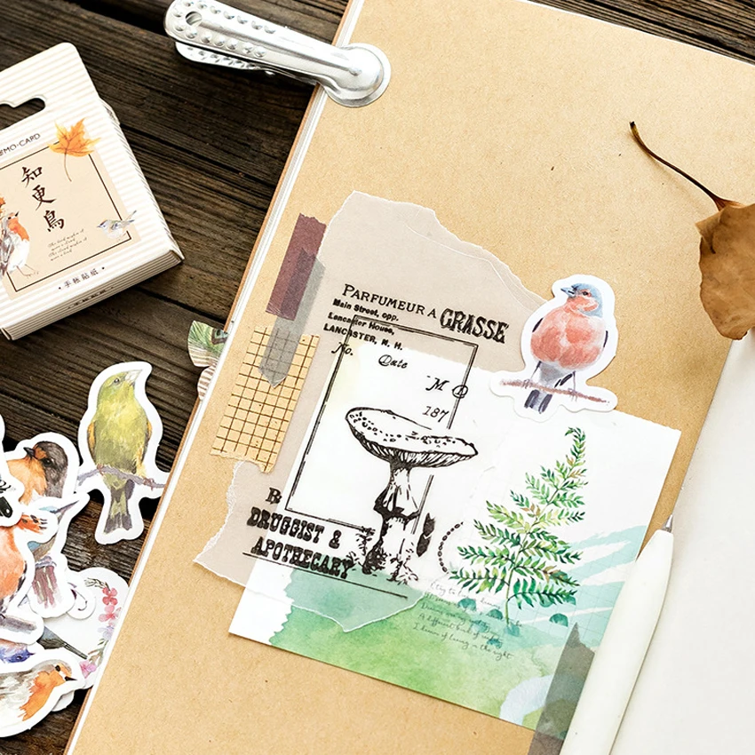45 шт./кор. Kawaii мягкие животные Робин дневник мини Бумага Стикеры украшения DIY Скрапбукинг Стикеры канцелярские Детский подарок