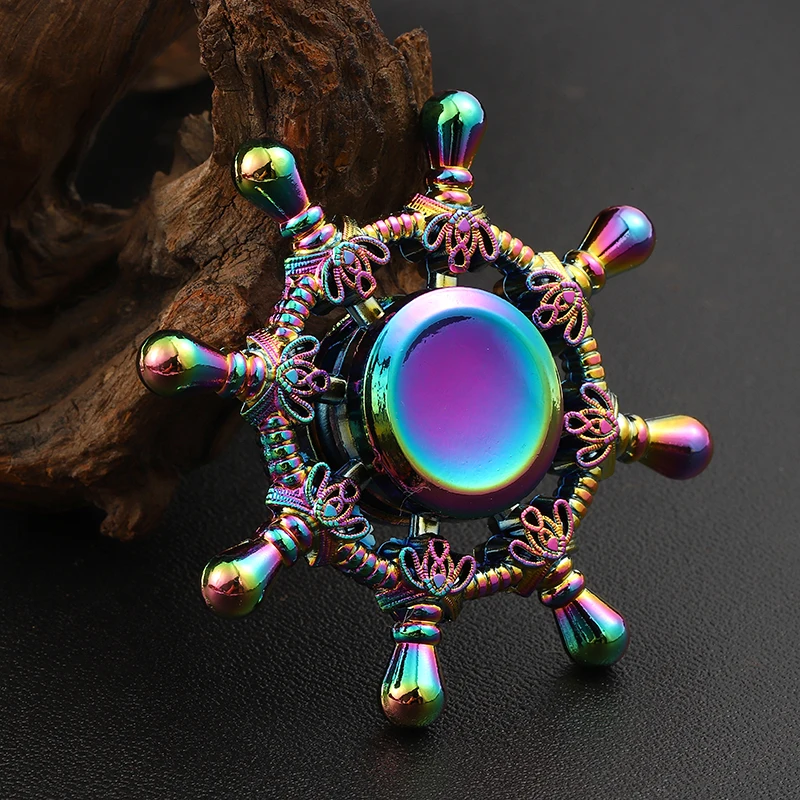 Продвижение красочные руля фиджет Спиннер цинковый сплав декомпрессия стресс