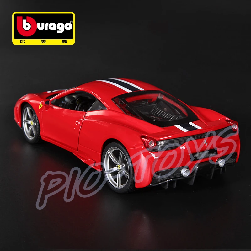 Рождественский подарок 458 специальная металлическая модель автомобиля 1/18