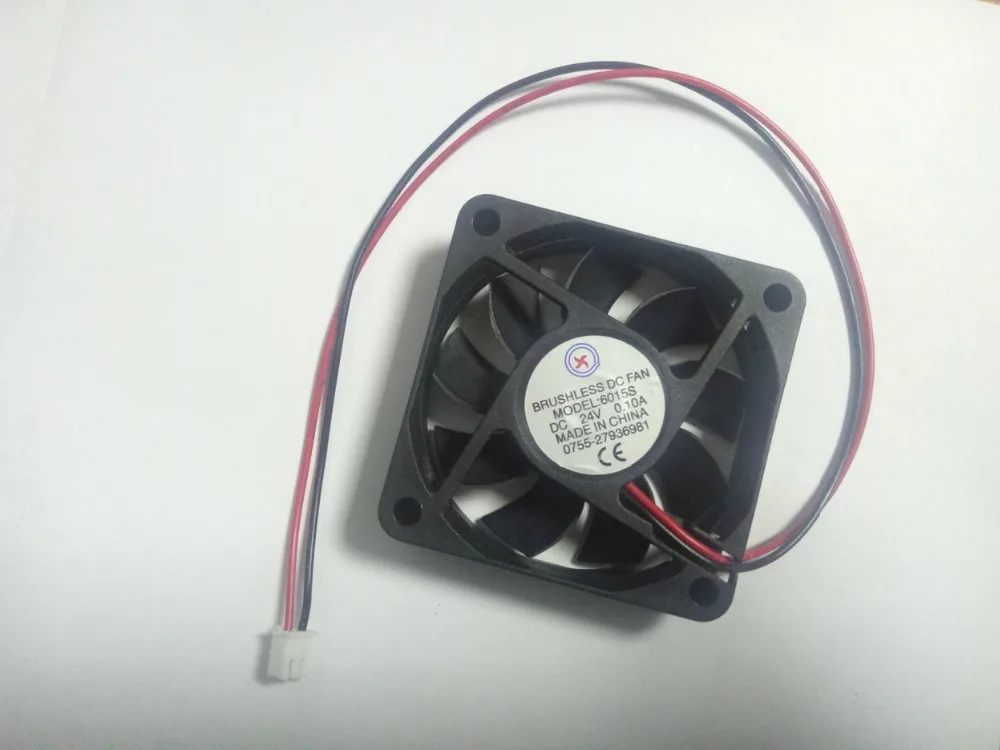 100 pcs Brushless DC Cooling Fan 24V 6015S 60x60x15mm