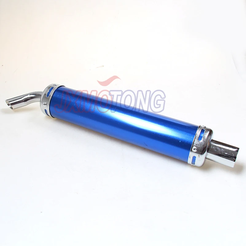 Синяя универсальная мотоциклетная гоночная выхлопная труба глушитель для