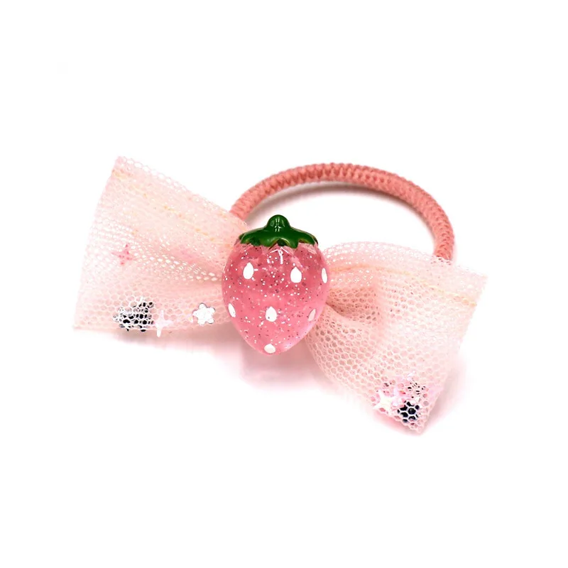 Детская резинка для волос с бантиком эластичная маленьких девочек милая модная