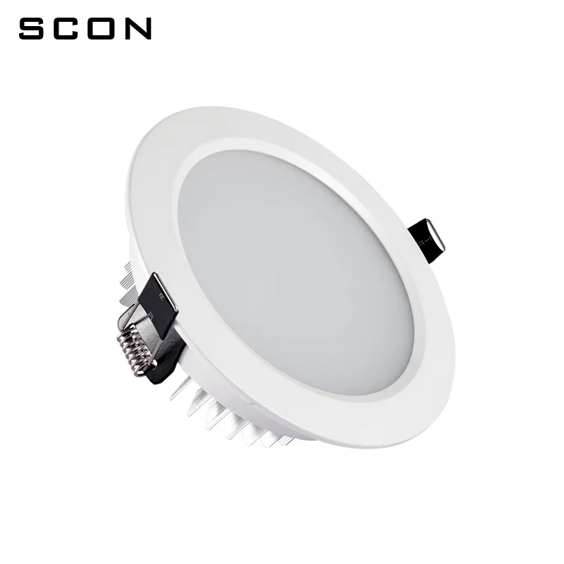 SCON AC110-240V гостиной круглый водонепроницаемый Светодиодный светильник 3inch9W OSRAM Чип декоративный встраиваемый потолочный светильник 3000k 4000k 6000k