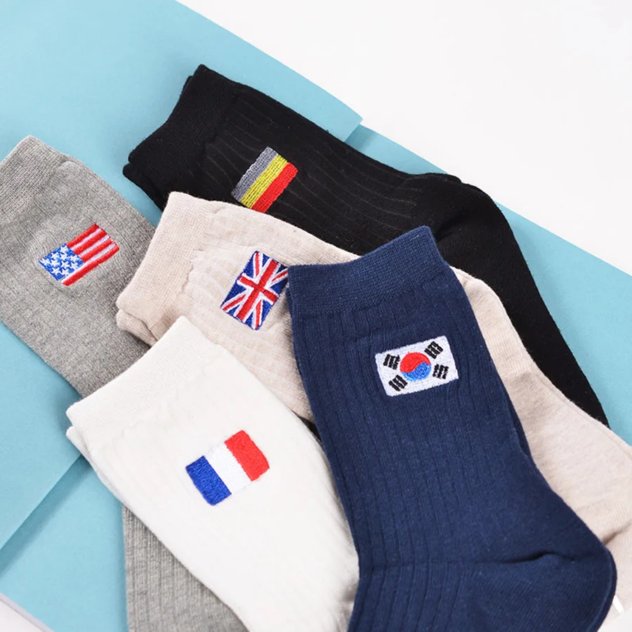 [COSPLACOOL] Высокое качество Осень/Зима цветные полосатые теплые хлопковые носки