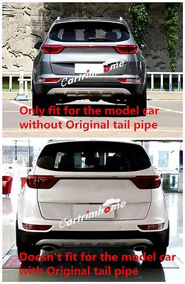 Крышка из нержавеющей стали для выхлопной трубы 1 шт. Kia Sportage 4 го поколения 2016 2017|kia