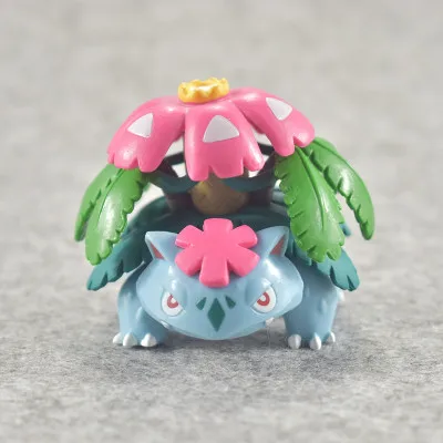 Розовый Большой размер Wartortle Charmeleon Delphox Ivysaur Venusaur MEGA Аниме фигурки Модель pks - Цвет: Розовый