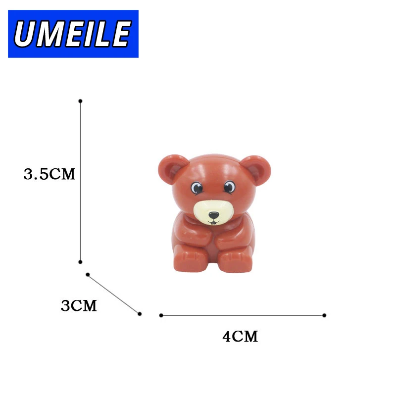 UMEILE 1 шт. строительные Большие Частицы Блоки Игрушки Животные Сделай Сам набор