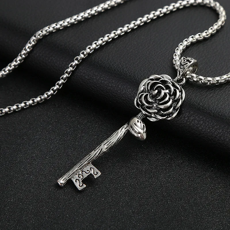 2019 New Long Popcorn Chain Sweater Men &amp Women Pendant Necklace Leaf Pendants Stainless Steel For CC11254 | Украшения и