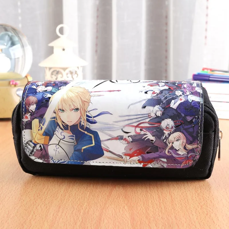 Красочная косметичка с аниме Fate stay night Saber дорожные аксессуары сумка для мужчин и