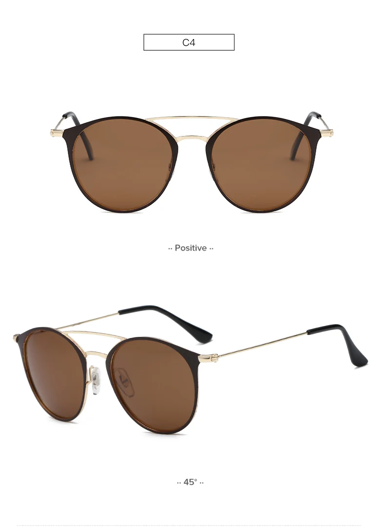 Мода круглый polaroid glassses Солнцезащитные очки Женщины Мужчины брендовые дизайнерские polarized pilot vintage зеркало очки женщин Оттенки
