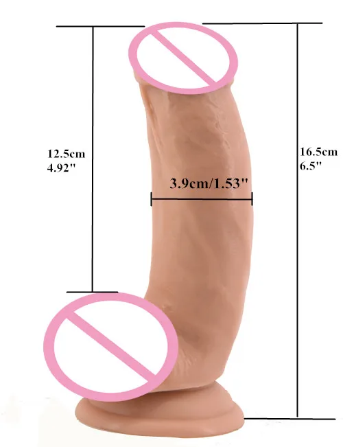 Реалистичный фаллоимитатор FAAK с присоской искусственный пенис товары для