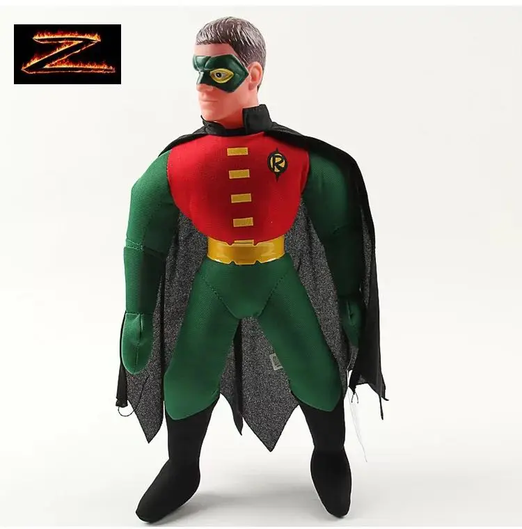 robin Горячие Мстители Фигурки игрушки 25 см Человек-паук Бэтмен Супермен Железный человек Халк Капитан Америка Тор Marvel Рождественский подарок - Цвет: robin