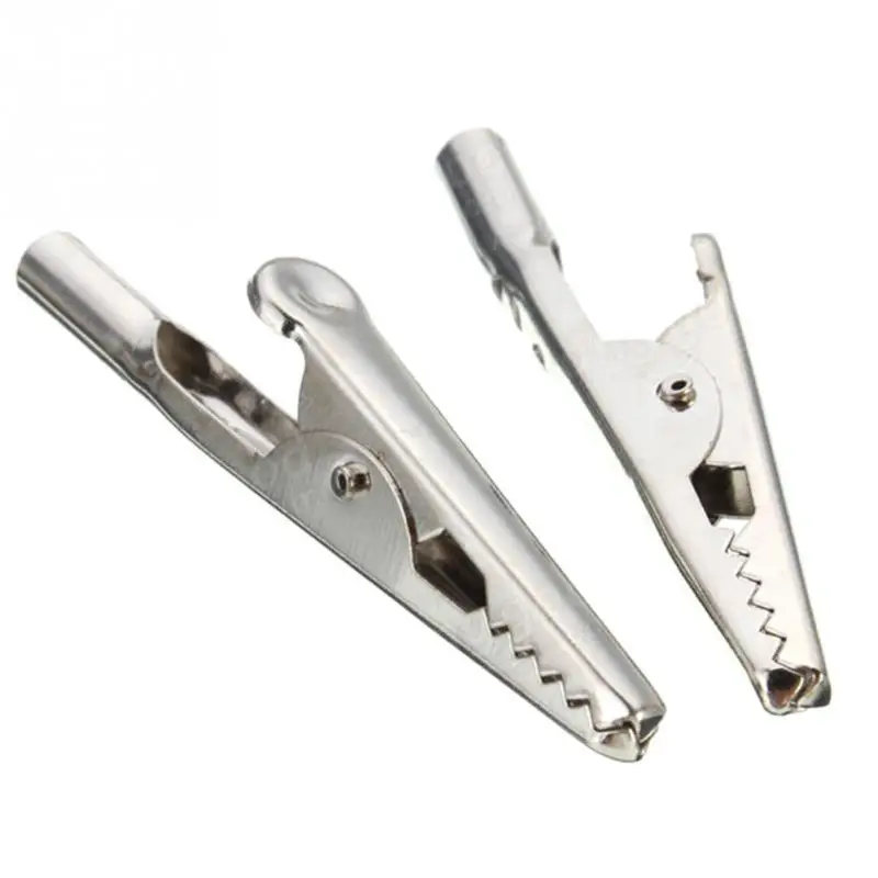 10 шт./лот изолированные зажимы под крокодила металлические для кабелей 52 мм|alligator